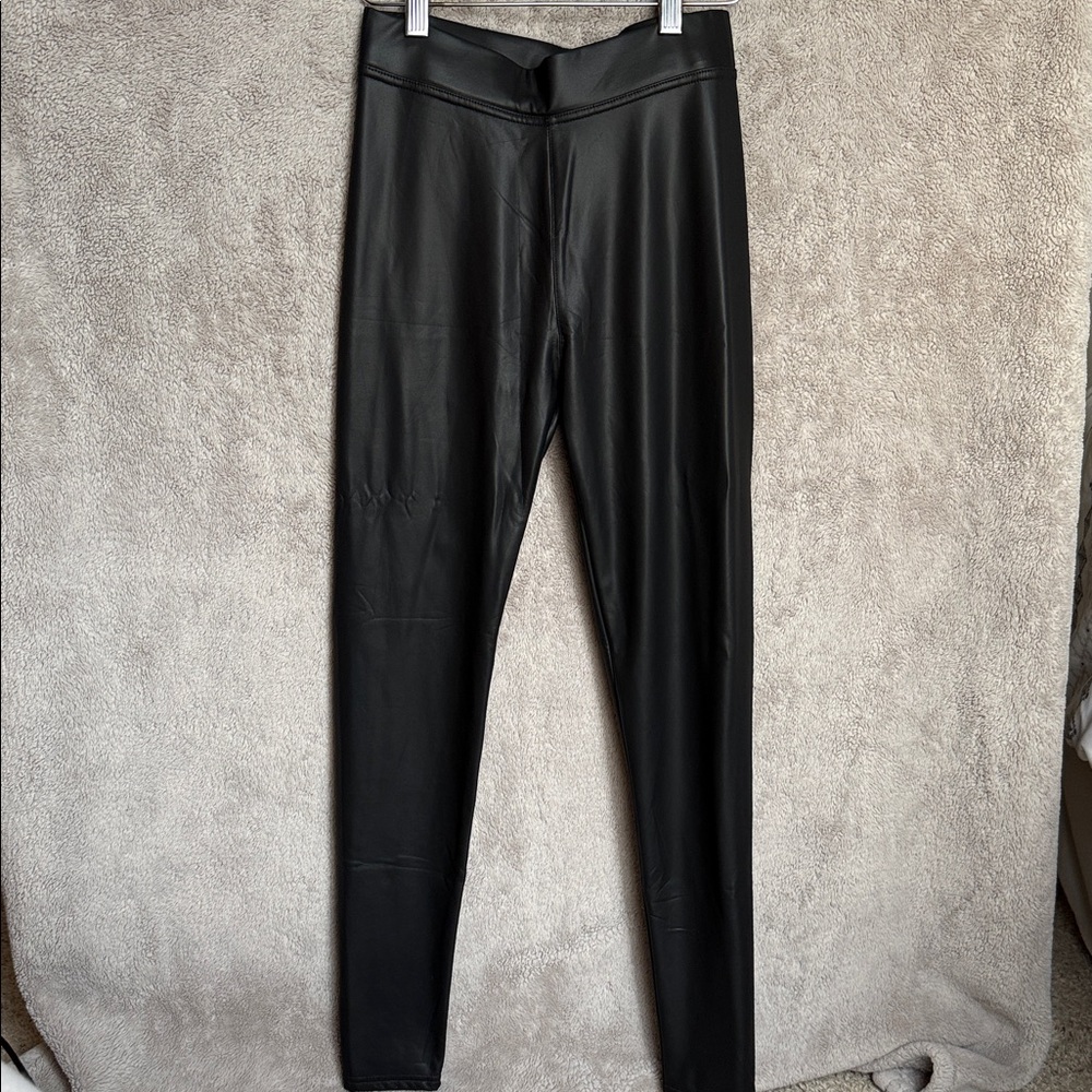 Black Leather Leggings